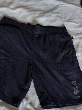 Fila Navy Athletic Shorts with Logo